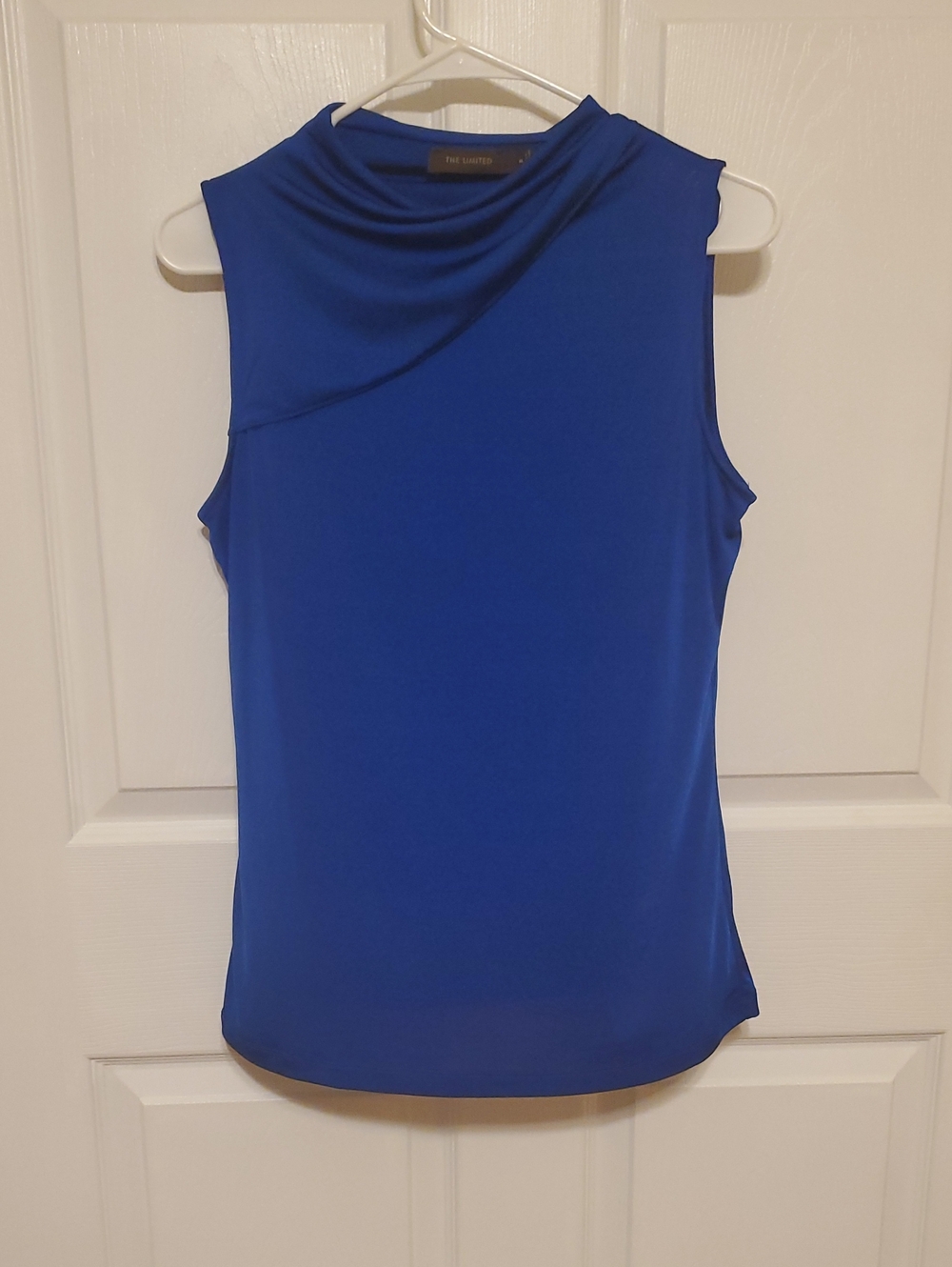 The Limited Royal Blue Sleeveless Mock Neck Camisole